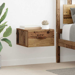 Vidaxl wandkastje 35 x 35 x 20 cm bewerkt hout oud hout
