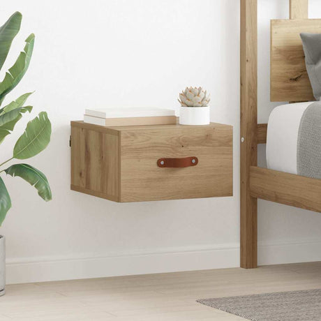Vidaxl wandkastje 35 x 35 x 20 cm bewerkt hout artisan eiken