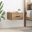 Vidaxl nachtkastje 2 st 35 x 35 x 20 cm bewerkt hout artisan eiken