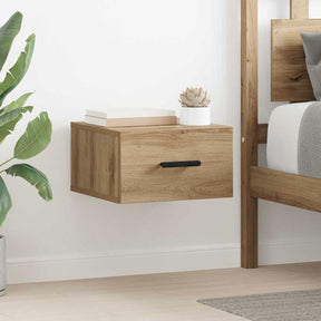 Vidaxl nachtkastje 2 st 35 x 35 x 20 cm bewerkt hout artisan eiken