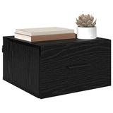 Vidaxl nachtkastje 2 st zwart eiken 35 x 35 x 20 cm bewerkt hout
