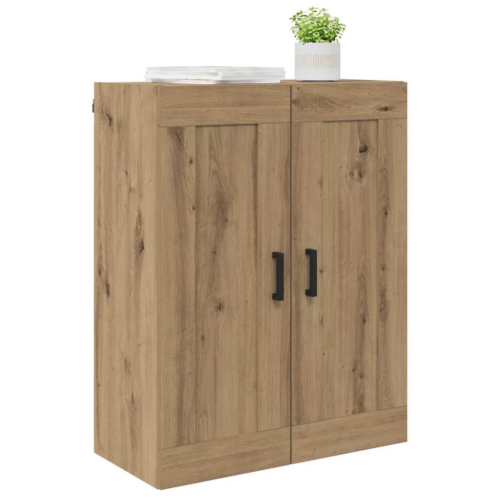 Vidaxl wandkast artisan eiken 69,5 x 34 x 90 cm bewerkt hout