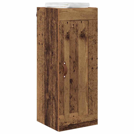 Vidaxl wandkast oud hout 34,5 x 34 x 90 cm bewerkt hout