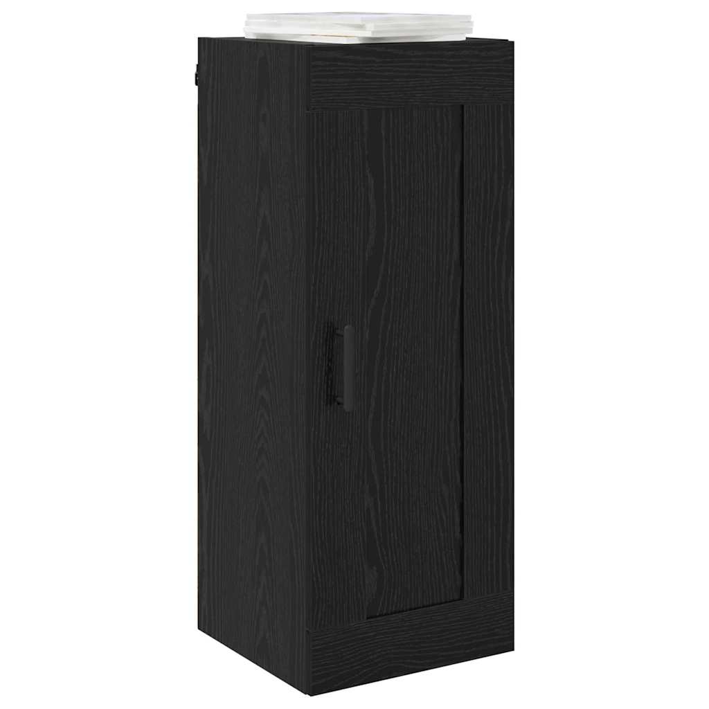 Vidaxl wandkast zwart eiken 34,5 x 34 x 90 cm bewerkt hout