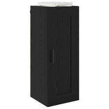 Vidaxl wandkast zwart eiken 34,5 x 34 x 90 cm bewerkt hout
