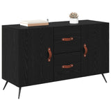 Vidaxl dressoir zwart eiken 100 x 36 x 60 cm bewerkt hout