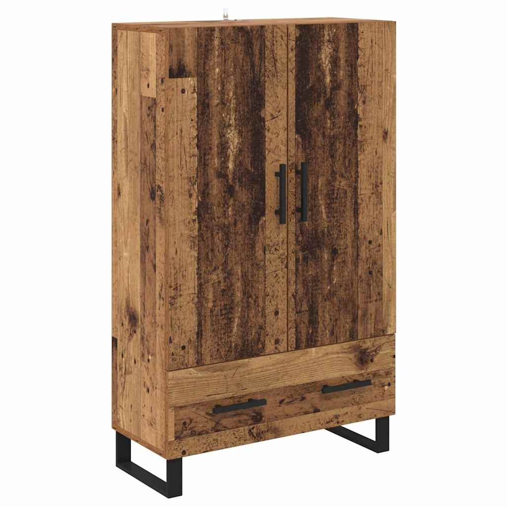 Vidaxl highboard oud hout 69,5 x 30 x 115 cm bewerkt hout