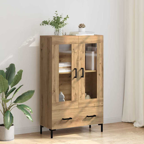 Vidaxl highboard artisan eiken 69,5 x 31 x 115 cm bewerkt hout