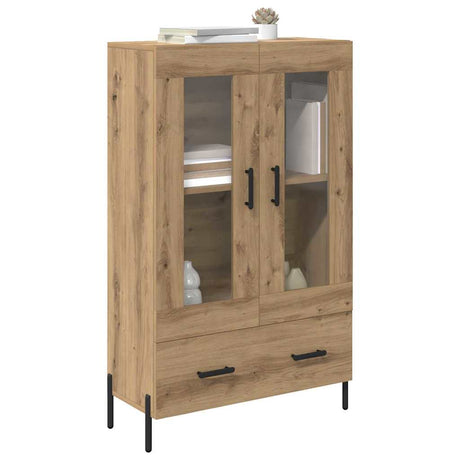 Vidaxl highboard corona artisan eiken 69,5 x 31 x 115 cm bewerkt hout