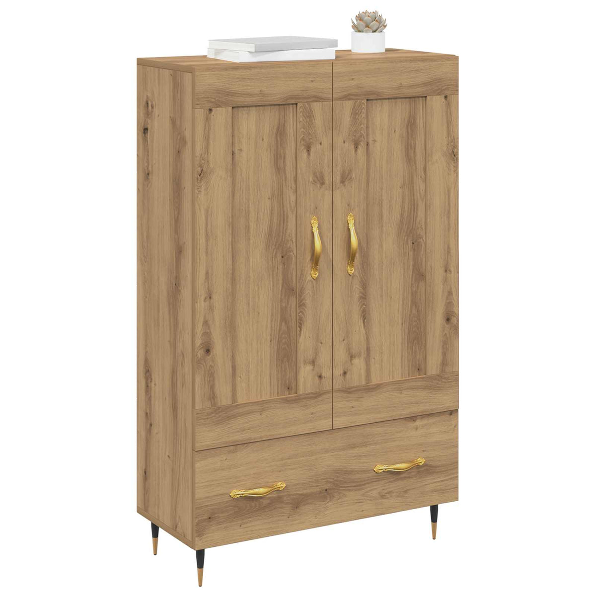 Vidaxl highboard artisan eiken 69,5 x 31 x 115 cm bewerkt hout