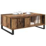 Vidaxl salontafel oud hout 90 x 60 x 35 cm bewerkt hout