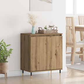 Vidaxl dressoir artisan eiken 60 x 35 x 70 cm bewerkt hout