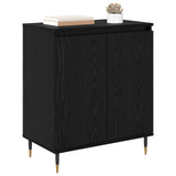 Vidaxl dressoir zwart eiken 60 x 35 x 70 cm bewerkt hout