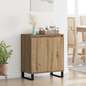 Vidaxl dressoir artisan eiken 60 x 35 x 70 cm bewerkt hout
