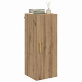 Vidaxl wandkast artisan eiken 34,5 x 34 x 90 cm bewerkt hout