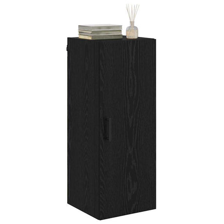 Vidaxl wandkast zwart eiken 34,5 x 34 x 90 cm bewerkt hout