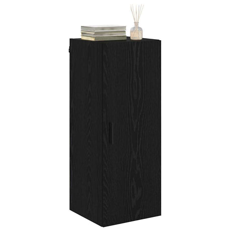 Vidaxl wandkast zwart eiken 34,5 x 34 x 90 cm bewerkt hout