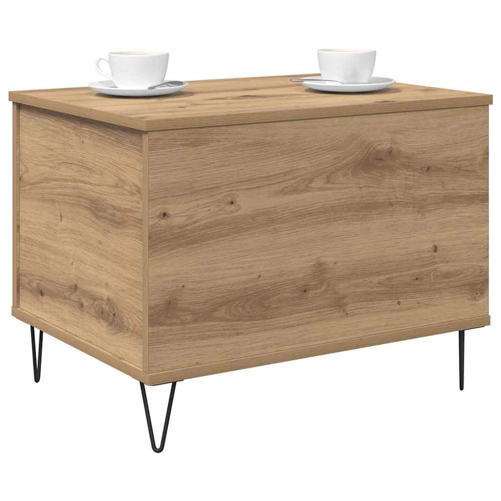 Vidaxl salontafel artisan eiken 60 x 44,5 x 45 cm bewerkt hout