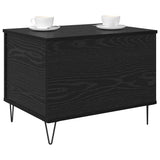 Vidaxl salontafel zwart eiken 60 x 44,5 x 45 cm bewerkt hout
