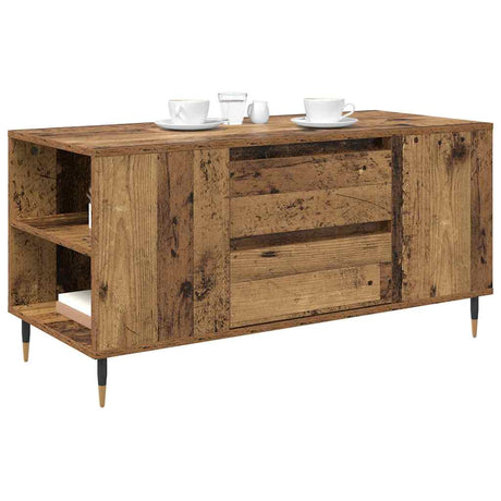 Vidaxl salontafel oud hout 102 x 44,5 x 50 cm bewerkt hout