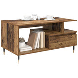 Vidaxl salontafel oudhout 90 x 49 x 45 cm bewerkt hout