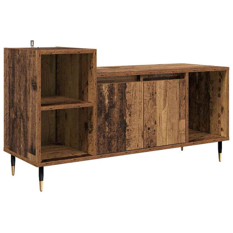 Vidaxl tv-kast 100 x 35 x 55 cm oud hout bewerkt hout