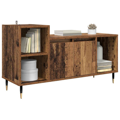 Vidaxl tv-kast 100 x 35 x 55 cm oud hout bewerkt hout