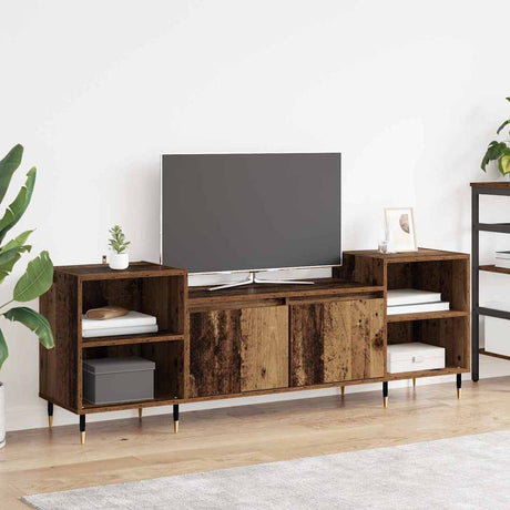 Vidaxl tv-kast 160 x 35 x 55 cm oud hout bewerkt hout