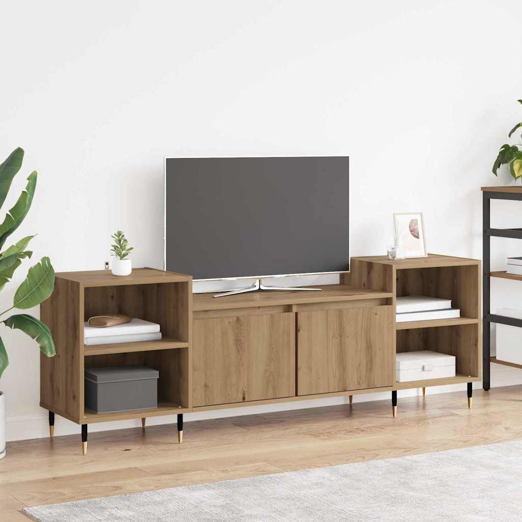 Vidaxl tv-kast 160 x 35 x 55 cm artisan eiken bewerkt hout