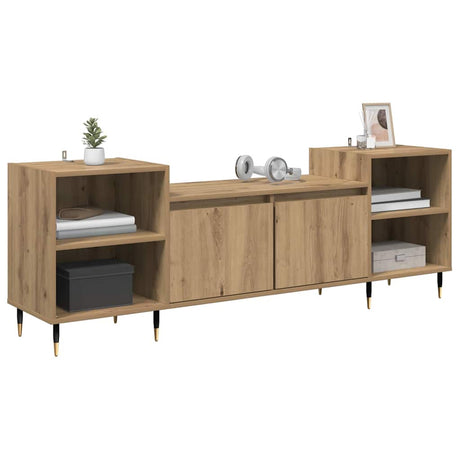 Vidaxl tv-kast 160 x 35 x 55 cm artisan eiken bewerkt hout