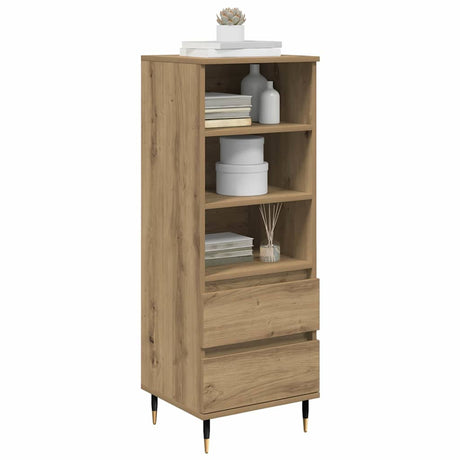 Vidaxl highboard artisan eiken 40 x 36 x 110 cm bewerkt hout