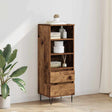 Vidaxl highboard oud hout 40 x 36 x 110 cm bewerkt hout