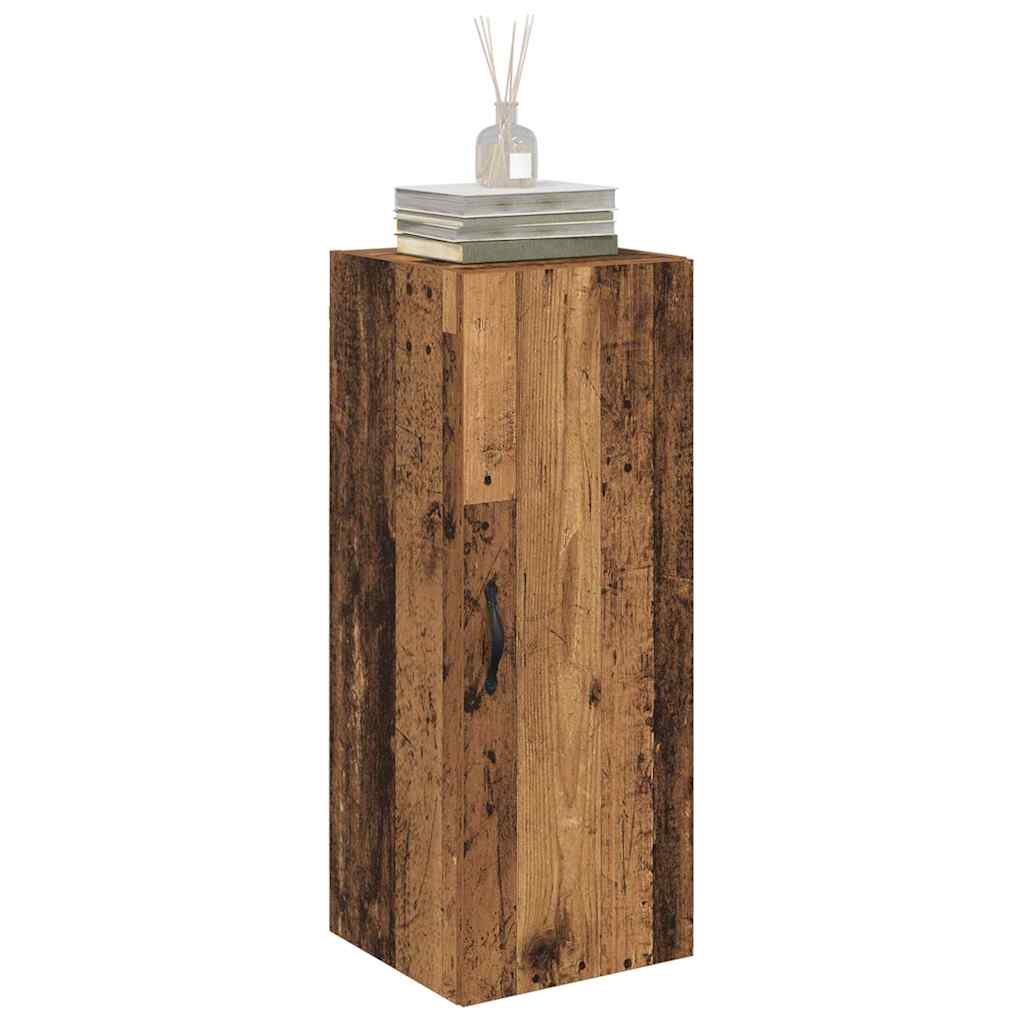 Vidaxl wandkast oud hout 34,5 x 34 x 90 cm bewerkt hout