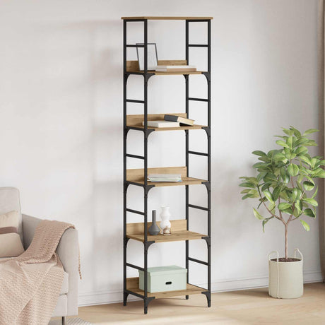 Vidaxl boekenkast 5-laags 50 x 33 x 188,5 cm bewerkt hout