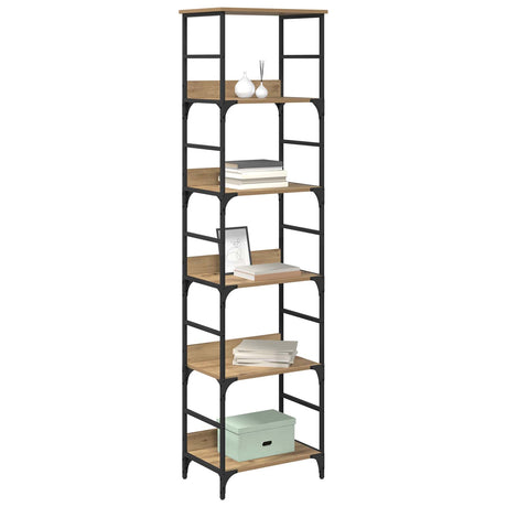 Vidaxl boekenkast 5-laags 50 x 33 x 188,5 cm bewerkt hout