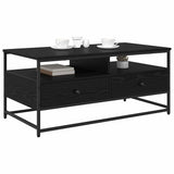 Vidaxl salontafel zwart eiken 100 x 51 x 45 cm bewerkt hout