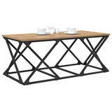Vidaxl salontafel artisan eiken 100 x 49 x 40 cm bewerkt hout