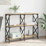 Vidaxl wandtafel artisan eiken 100 x 28 x 80,5 cm bewerkt hout