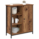 Vidaxl dressoir oud hout 70 x 30 x 80 cm bewerkt hout