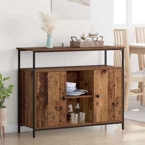 Vidaxl dressoir oud hout 100 x 35 x 80 cm bewerkt hout