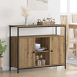 Vidaxl dressoir artisan eiken 100 x 35 x 80 cm bewerkt hout