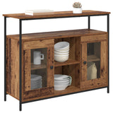 Vidaxl dressoir oud hout 100 x 35 x 80 cm bewerkt hout