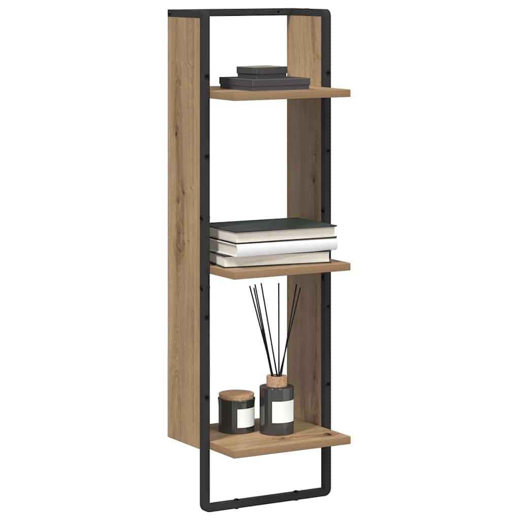 Vidaxl wandplank muurmontage artisan eiken 30 x 25 x 100 cm