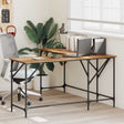 Vidaxl bureau oud hout bewerkt hout 149 x 149 x 75 cm