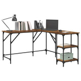 Vidaxl bureau oud hout 139 x 139 x 75 cm bewerkt hout