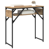 Vidaxl consoletafel artisan eiken bewerkt hout 75x30x75cm