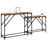 Vidaxl wandtafel 2 st oud hout 100 x 28 x 75 cm bewerkt hout