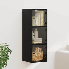 Vidaxl wandkast 35 x 37 x 102 cm bewerkt hout zwart eiken