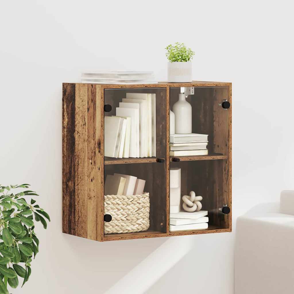 Vidaxl wandkast 68 x 37 x 68,5 cm bewerkt hout oud hout