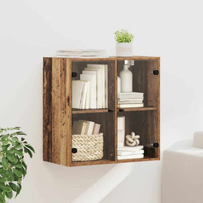 Vidaxl wandkast 68 x 37 x 68,5 cm bewerkt hout oud hout